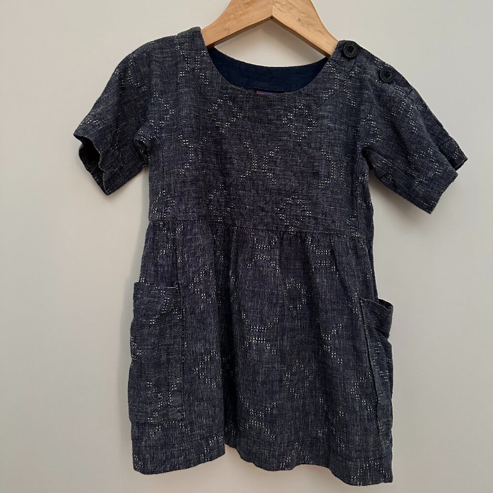 Patagonia 6 - 12 month Hemp & Organic Cotton Blue Dress